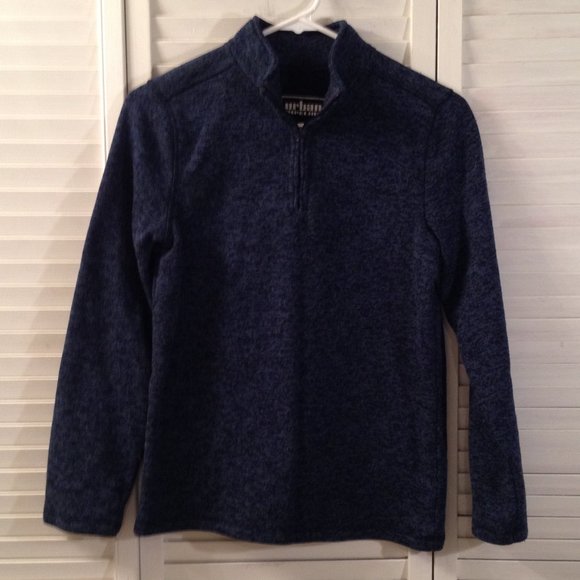 Urban Pipeline Boy's L Blue Quarter Zip Sweatshirt Top - Picture 2 of 5